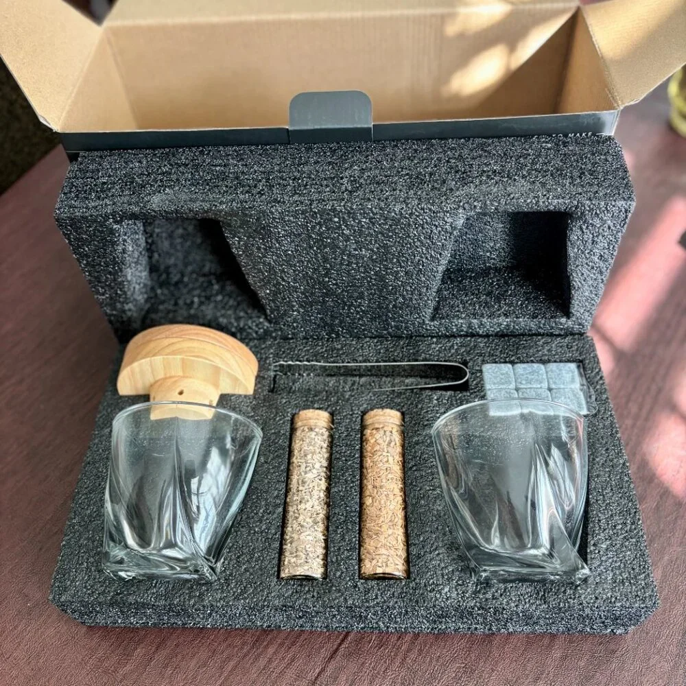 NWT Art by Infusion 14 Piece Cocktail Smoker Kit Gift Set 2 Glasses